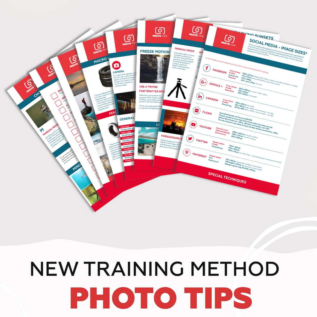 Photo Tips training Cards